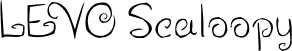 LEVO Scaloopy font